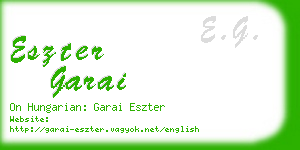 eszter garai business card